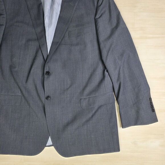 Brooks Brothers Explorer Madison Fit Gray Blazer Sport Coat Suit Jacket Size 46 - Picture 6 of 10